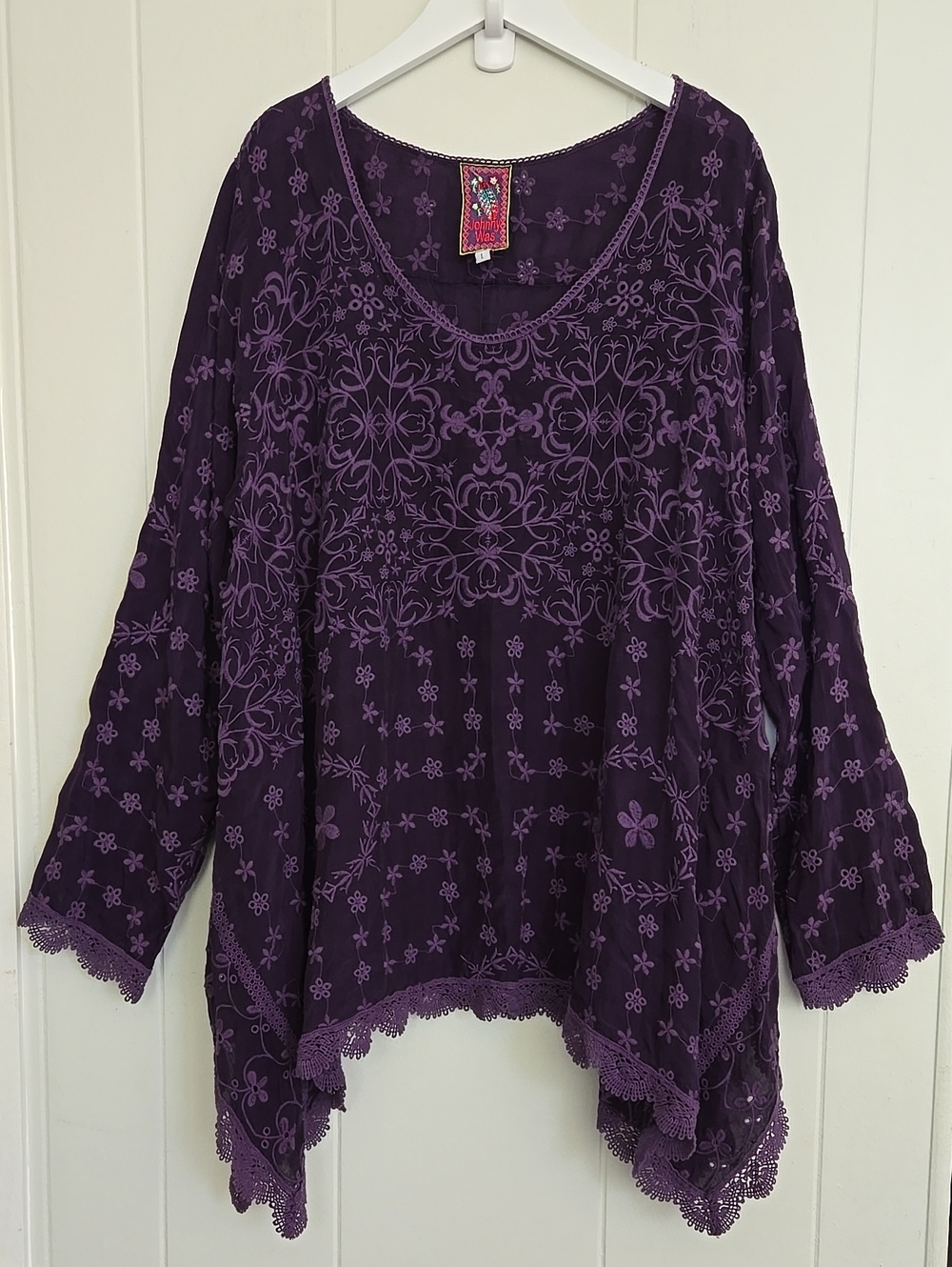 Johnny Was Jossimar Flowy Tunic Size L